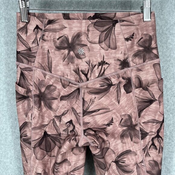 Athleta Salutation Stash Pocket II 7/8 Legging Size S Pink Floral Print Casual - Picture 5 of 14